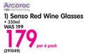 Senso Red Wine Glasses-350ml Per 6 Pack