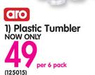 Aro Plastic Tumbler-Per 6 Pack