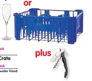 Flute Glasses In Crate-Per 30 Pack