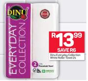 Dinu Everyday Collection White Roller Towel-2s