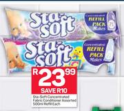 Sta Soft Concentrated Fabric Conditioner Refill Assorted-500ml Each