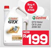 0Castrol GTX Motor Oil 20W-50-5Ltr