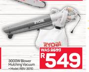 Ryobi 3000W Blower Mulching Vacuum RBV-3010Ryobi 3000W Blower Mulching Vacuum RBV-3010