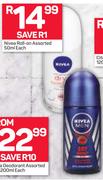 Nivea Roll On-50ml Each