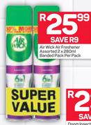 Air Wick Air Freshener Assorted 2 x 280ml Banded Pack-Per Pack