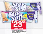 Sta-Soft Concentrated Fabric Conditioner Assorted-500ml Refill Each