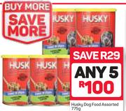 Husky Dog Food Assorted-5 x 775g