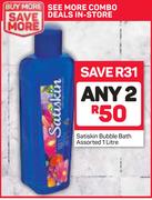 Satiskin Bubble Bath Assorted-2 x 1Ltr 