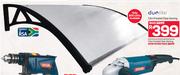 Duolite 1.5m Frosted Clear Awning