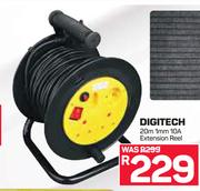 Digitech 20m 1mm 10A Extension Reel
