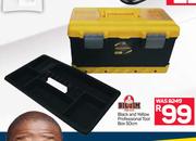 Big Jim Black & Yellow Professional Tool Box 50cm
