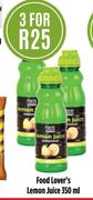 Food Lover's Signature Lemon Juice-3 x 350ml
