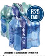 Aquelle Still Or Sparkling Water-6 x 500ml Each