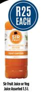 Sir Fruit Juice Or Veg Juice Assorted-1.5Ltr Each