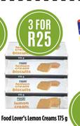 Food Lover's Lemon Creams-3 x 175g