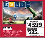 Sinotec 49"(124cm) Full HD LED TV STL-49E2000G