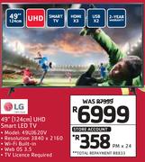 LG 49" (124cm) UHD Smart LED TV 49UJ620V
