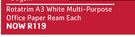Rotarim A3 White Multi-Purpose Office Paper Ream-Each