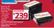 Rotarim A4 White Multi-Purpose Office Paper Box