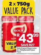 Nola Original Mayonnaise Banded Value Pack-2X750g