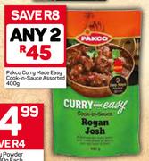 Pakco Curry Made Easy Cook-In-Sauce-2X400g