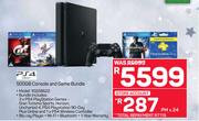 PS4 500GB Console And Game Bundle 10228622