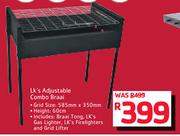 Lk’s Adjustable Combo Braai