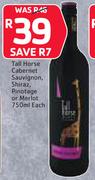 Tall Horse Cabernet Sauvignon/Shiraz/Pinotage Or Merlot-750ml Each