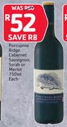 Porcupine Ridge Cabernet Sauvignon/Syrah Or Merlot-750ml