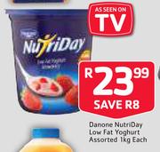 Danone Nutriday Low Fat Yoghurt-1kg Each