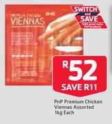 PnP Premium Chicken Viennas-1kg Each