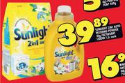 Sunlight 2 In 1 Auto Washing Powder 2kg / Detergent Liquid 1.5L-Each