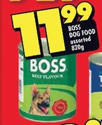 Boss Dog Food Assorted-820g