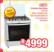 Defy 5-Burner Gas Stove-DGS130