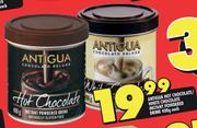 Antigua Hot Chocolate/White Chocolate Instant Powdered Drink-400g Each