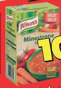 Knorr Minestrone/Brown Onion Soup-200g Per Box Each