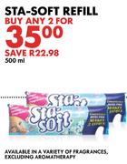Sta-Soft Refill Excluding Aromatherapy-2x500ml