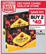 Charka White Firelighters 12 Pack-For 2