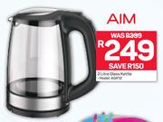 AIM 2Ltr Glass Kettle AGK12