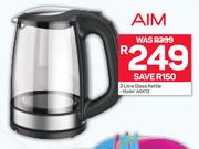 AIM 2Ltr Glass Kettle AGK12
