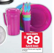 Lumoss Picnic & Jug Set 4 Pack