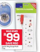 PnP 6 Way Surge Multi Plug