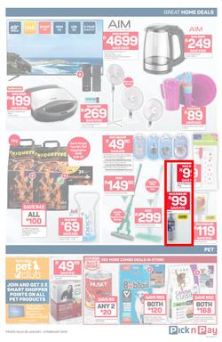 Pick n Pay  Gauteng, Free State, North West, Mpumalanga, Limpopo and Northern Cape : Unbeatable Savings (28 Jan - 03 Feb 2019), page 7