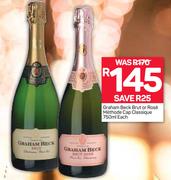 Graham Beck Brut Or Rose Méthode Cap Classique-750ml Each