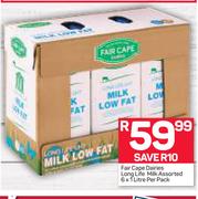 Fair Cape Dairies Long Life Milk Assorted-6 x 1Ltr Per Pack
