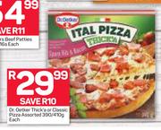 Dr.Oetker Thick Or Classic Pizza Assorted-390/410g Each