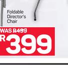 Blue Mountain Foldable Director's Chair