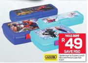 Spiderman Frozen Lunch Box & Pencil Case Set-Each