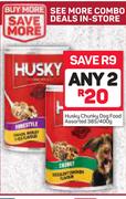 Husky Chunky Dog Food Assorted-2 x 385/400g