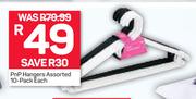 PnP Hangers Assorted 10 Pack-Each